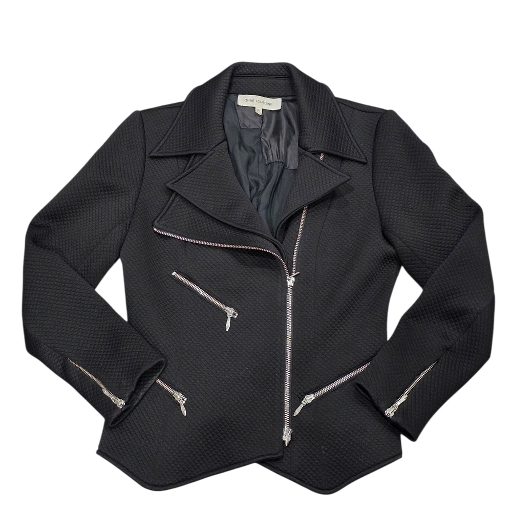 ANNE FONTAINE QUILTED BLAZER JACKET 38